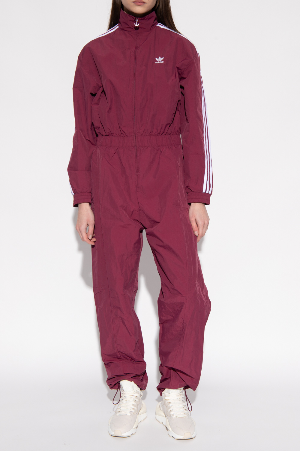 Adidas burgundy hot sale jumpsuit